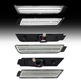 2010-2015 Chevrolet Camaro Clear White LED Side Markers Set