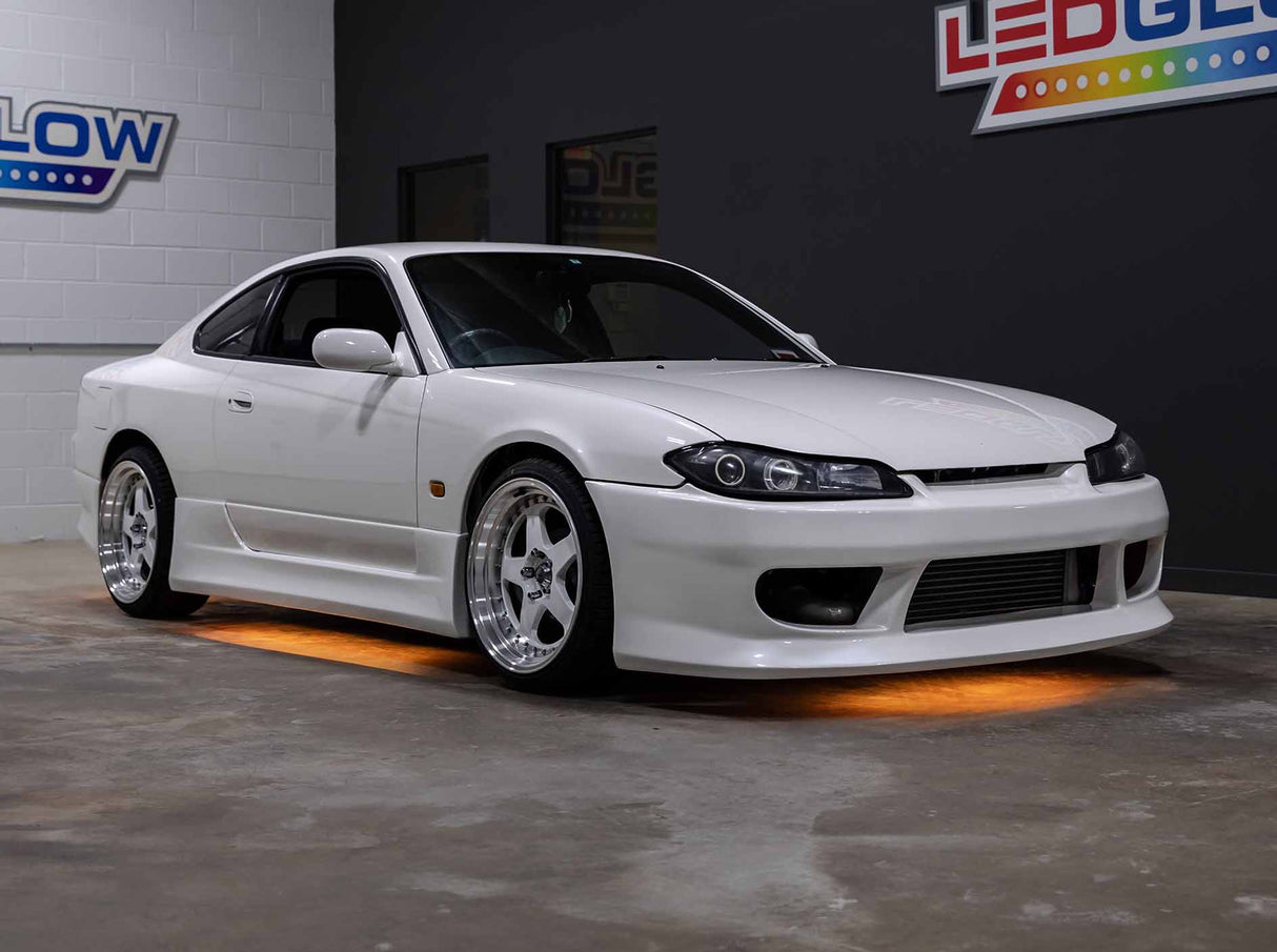 Orange LED Flexible Slimline Car Underbody Lighting Kit