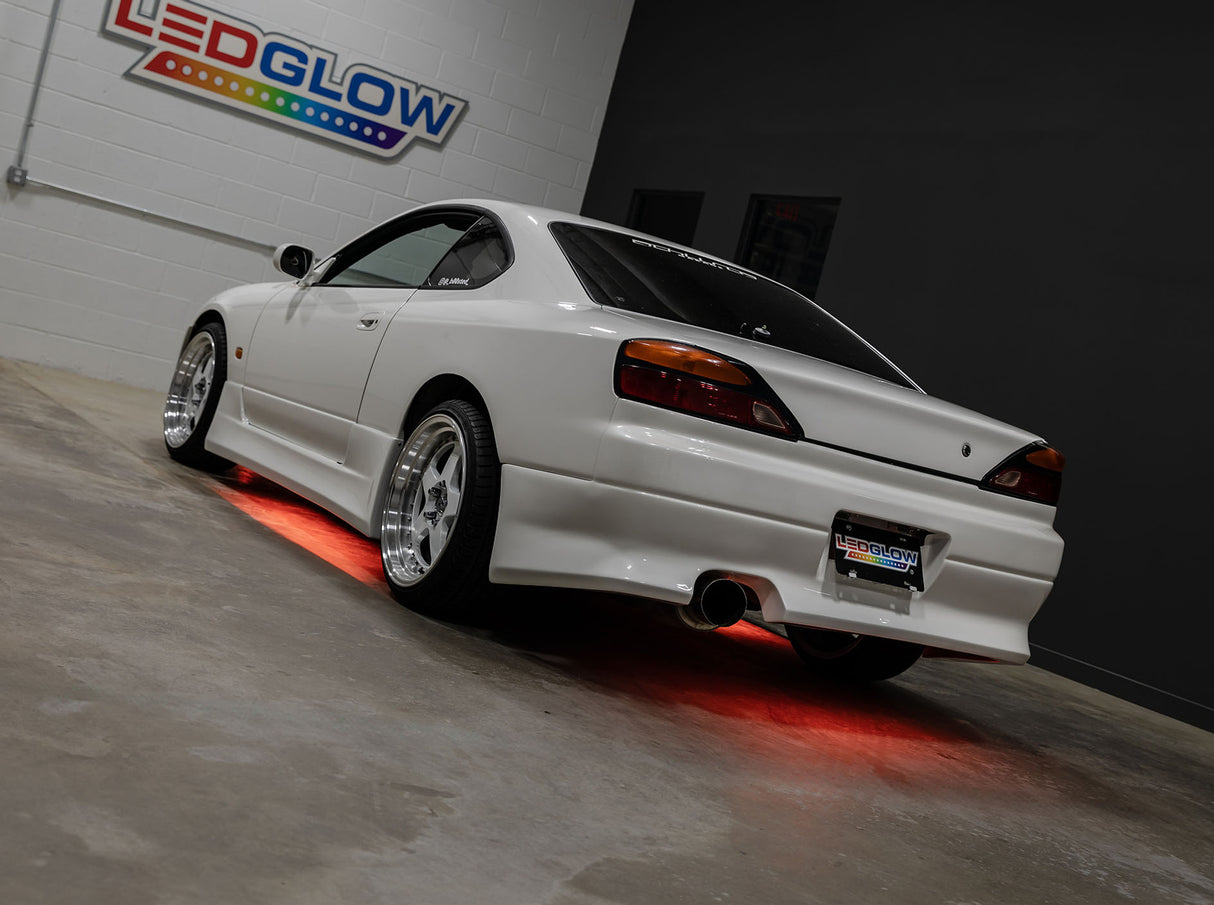 Orange LED Flexible Slimline Car Underbody Lighting Kit