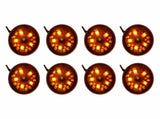 8pc Orange LED Pod Lighting Kit