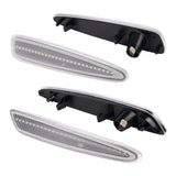 Three car fog lights on a white background