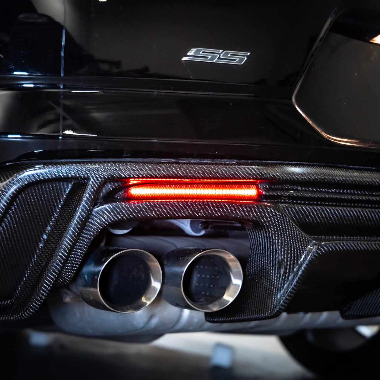 2016-2025 Chevy Camaro Diffuser Clear LED Rear Reflectors (Pair)