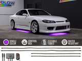 Purple LED Flexible Slimline Car Underbody Lighting Kit