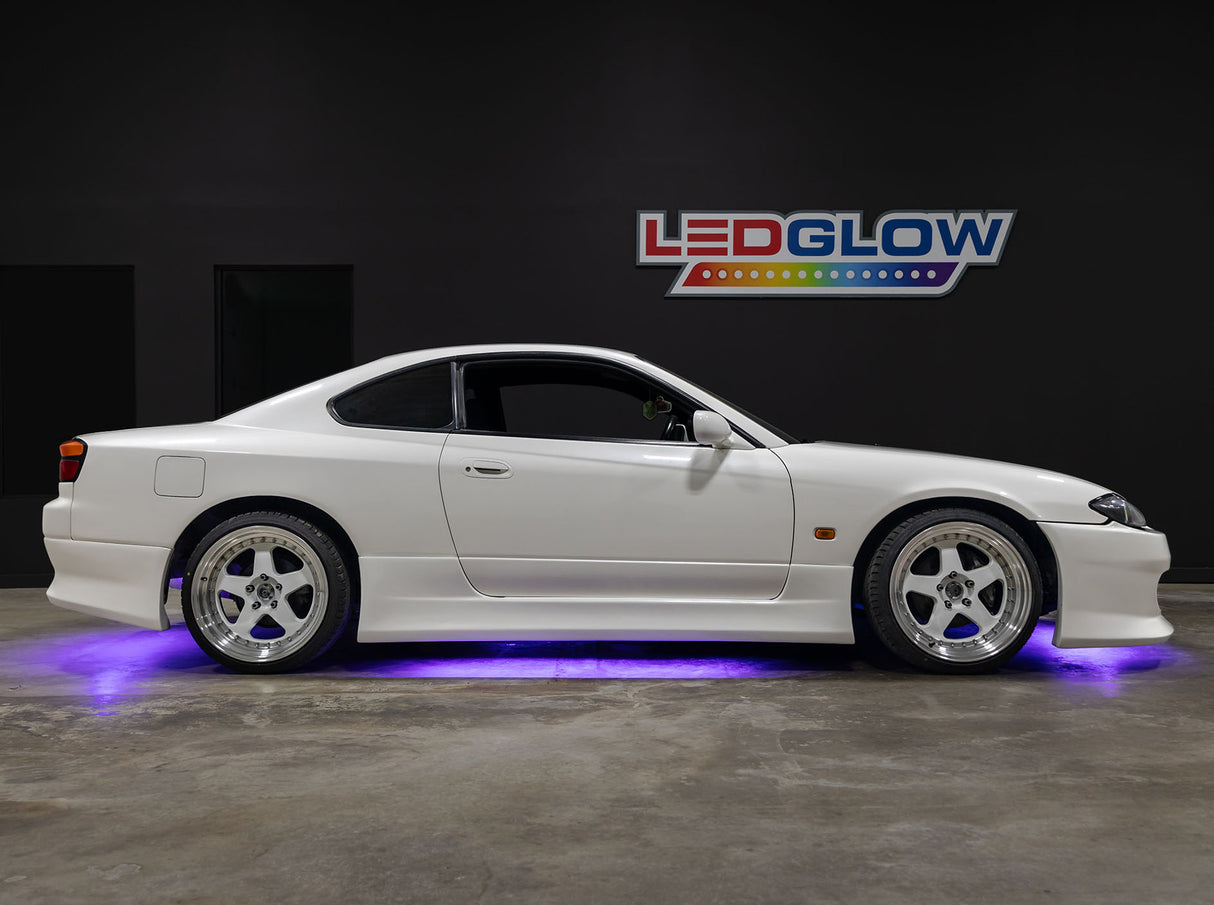Purple LED Flexible Slimline Car Underbody Lighting Kit