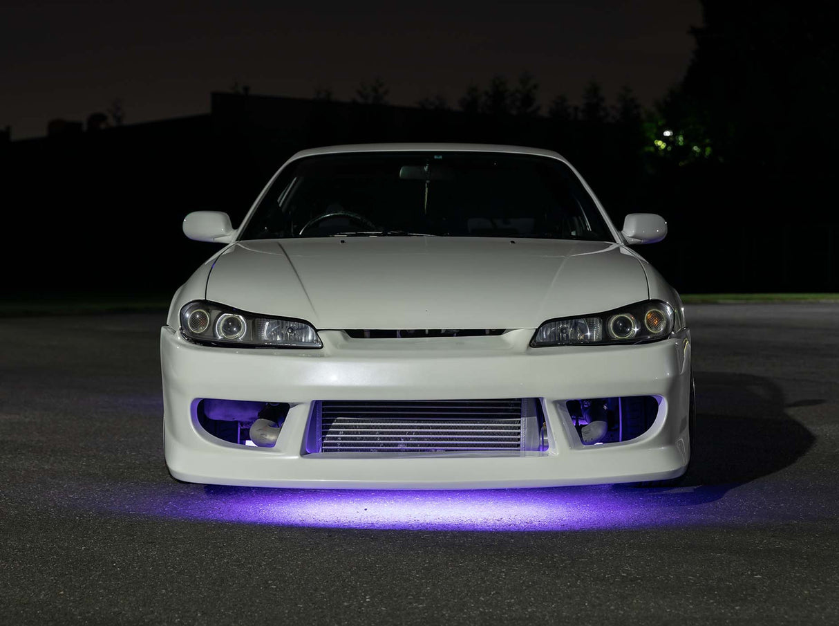 Purple LED Flexible Slimline Car Underbody Lighting Kit