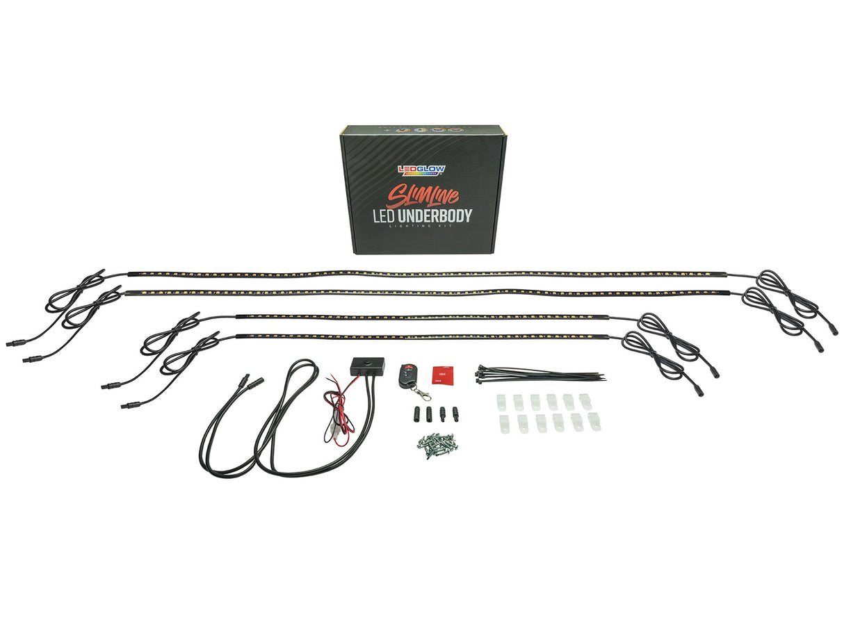 Purple LED Flexible Slimline Car Underbody Lighting Kit