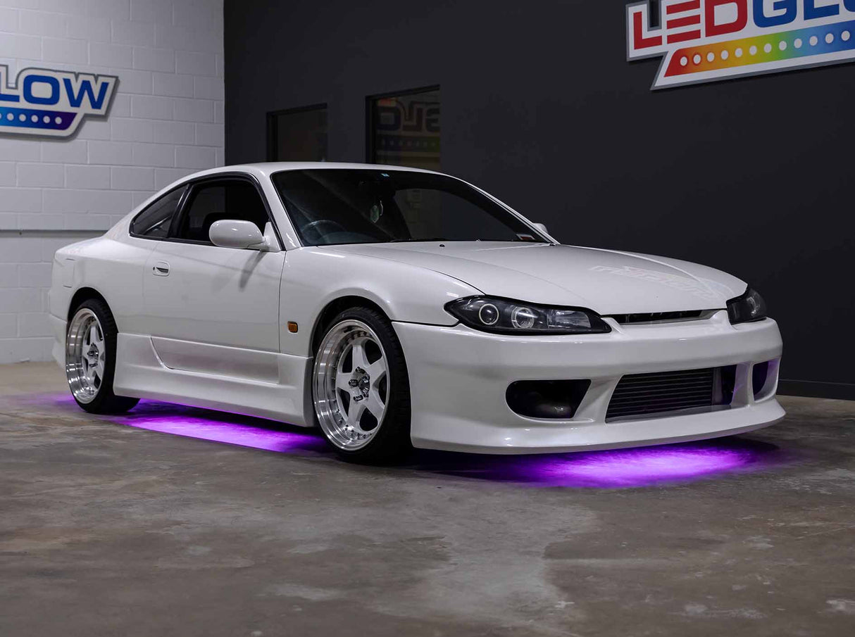 Purple LED Flexible Slimline Car Underbody Lighting Kit