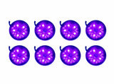 8pc Purple LED Pod Lighting Kit