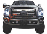 Ford Super Duty F250/350/450/550 11-16 Projector Headlights CCFL Halos & DRL Clear/Chrome