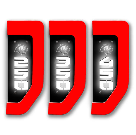 Bear 2017-2022 Ford® Super Duty® Fender Badge Replacement Set - Fully Customizable - LED