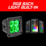 2pc Flush Mount C3 SAE Cube Light Kit| XKchrome Smartphone App