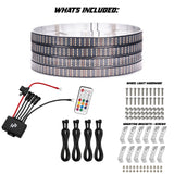 RGB+W Quad Row Wheel Lights