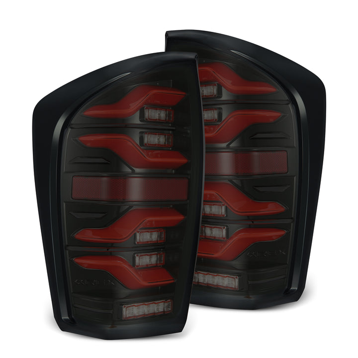 16-23 Toyota Tacoma LUXX-Series LED Tail Lights Black-Red
