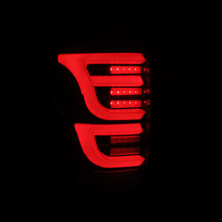 07-13 Toyota Tundra LUXX-Series LED Tail Lights Black-Red