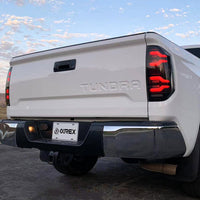 14-21 Toyota Tundra LUXX-Series LED Tail Lights Black-Red - Backordered