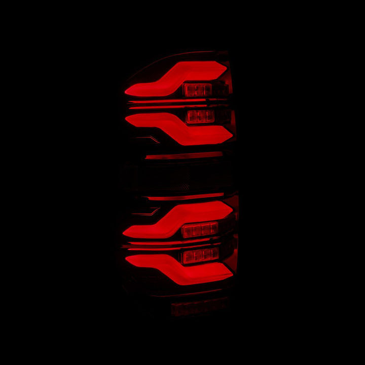14-21 Toyota Tundra LUXX-Series LED Tail Lights Black-Red