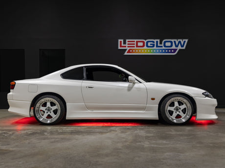 Red LED Flexible Slimline Car Underbody Lighting Kit