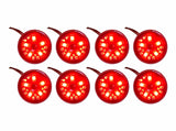 8pc Red LED Pod Lighting Kit