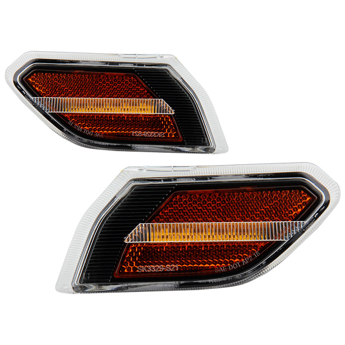 ( Spyder ) Jeep Wrangler 2018-2021 / Jeep Gladiator 2020-2021 LED Side Marker Lights - Black