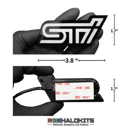 STI LED Badge: Multicolor Flow (2010-2023) | Lit Logos