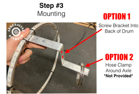 Drum Brake Mounting Kit (Wheel Lights)