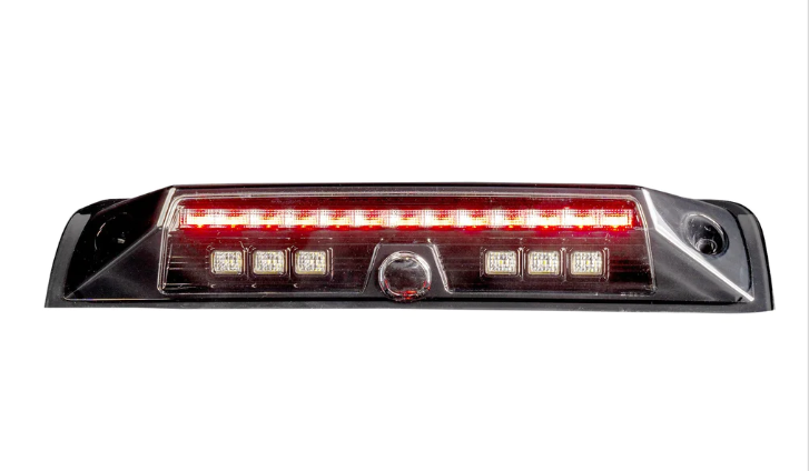 Dodge 19-24 RAM 1500 Red LED 3rd Brake Light with Cargo Bed Camera and Clear Lens