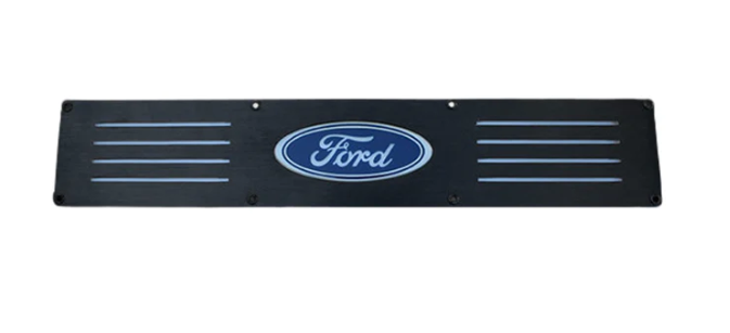 Ford F150 09-14 & SVT Raptor 10-14 Illuminated Door Sill Black Finish Red Illumination