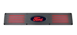 Ford Super Duty 99-16 Fits 4-Door Super Crew Rear Doors Illuminated Door Sill Brushed Finish Red Illumination