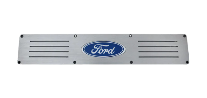 Ford Super Duty 99-16 Fits 4-Door Super Crew Rear Doors Illuminated Door Sill Brushed Finish Red Illumination