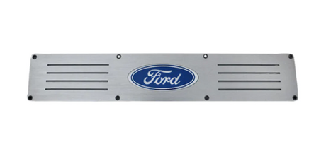 Ford Super Duty 99-16 Fits 4-Door Super Crew Rear Doors Illuminated Door Sill Brushed Finish Red Illumination