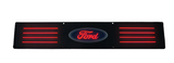 Ford Super Duty 99-16 Illuminated Door Sill Black Finish Red Illumination