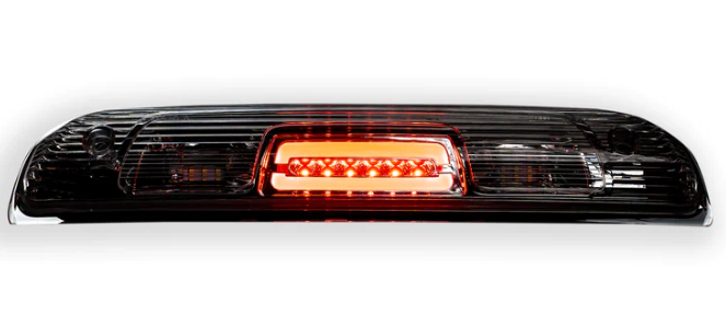 GMC Sierra & Chevy Silverado 3rd GEN 1500 14-18 & 14-19 Chevy Silverado & GMC Sierra 2500/3500 ULTRA HIGH POWER Red CREE XML Red LED 3rd Brake Light with White LED Cargo Lights with Clear Lens