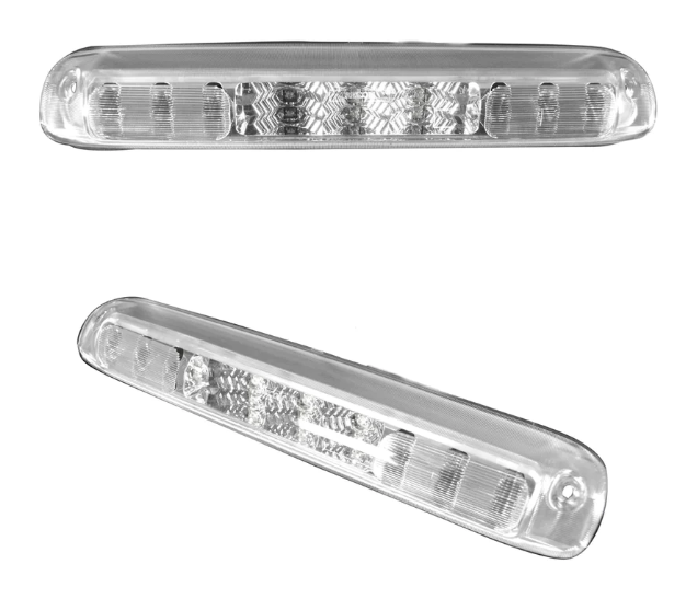 GMC Sierra & Chevy Silverado 3rd GEN 1500 14-18 Red LED 3rd Brake Light Kit with White LED Cargo Lights with Clear Lens