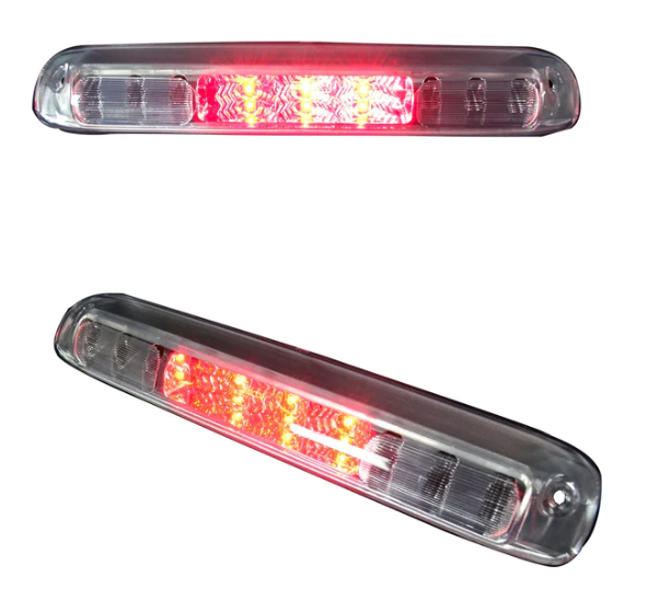 GMC Sierra & Chevy Silverado 3rd GEN 1500 14-18 Red LED 3rd Brake Light Kit with White LED Cargo Lights with Clear Lens