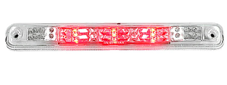 GMC Sierra & Chevy Silverado 94-98 3rd Bake Light Kit Red LED in Clear