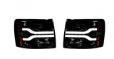 Chevrolet Silverado 07-13 (2nd GEN Single-Wheel 1500/2500/3500) Projector Headlights OLED Halos DRL Smoked/Black