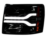 Chevrolet Silverado 07-14 (2nd GEN 3500 Dually) Projector Headlights OLED Halos DRL Smoked/Black