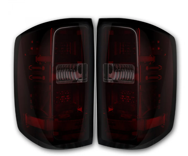 Chevrolet Silverado 2500/3500 14-19 (Replaces OEM Halogen ONLY) Tail Lights OLED in Dark Red Smoke