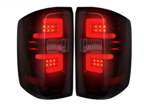 Chevrolet Silverado 2500/3500 14-19 (Replaces OEM Halogen ONLY) Tail Lights OLED in Dark Red Smoke