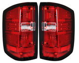 Chevrolet Silverado 2500/3500 16-19 (Fits Single-Wheel Only & Replaces Factory OEM LED Tail Lights ONLY) OLED Tail Lights in Red