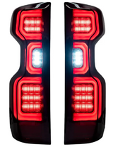 Chevrolet Silverado 2500/3500 20-23 Replaces OEM LED Tail Lights OLED Smoked