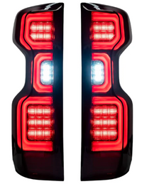 Chevy Silverado 2500/3500 20-23 Ultra Bright OLED Tail Lights (Replaces Factory/OEM LED Tail Lights Only) SMOKED LENS (OPEN BOX)