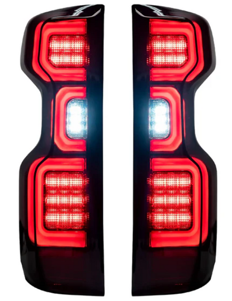 Chevrolet Silverado 2500/3500 20-23 Replaces OEM LED Tail Lights OLED Smoked