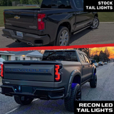 Chevy Silverado 1500 19-23 (Replaces OEM LED Tail Lights ONLY) Tail Lights OLED Red Smoked