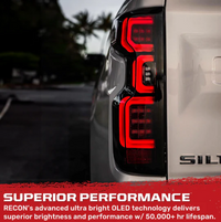 Chevy Silverado 2500/3500 20-23 Ultra Bright OLED Tail Lights (Replaces Factory/OEM LED Tail Lights Only) SMOKED LENS (OPEN BOX)