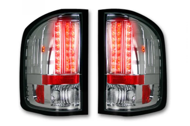 Chevrolet Silverado Dually 07-14 & GMC Sierra Dually 07-14 Tail Lights LED Clear