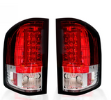 Chevrolet Silverado Dually 07-14 & GMC Sierra Dually 07-14 Tail Lights LED in Red