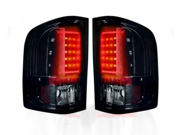 Chevrolet Silverado Dually 07-14 & GMC Sierra Dually 07-14 Tail Lights LED in Red