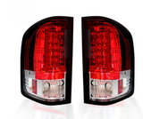 Chevrolet Silverado Dually 07-14 & GMC Sierra Dually 07-14 Tail Lights OLED in Red