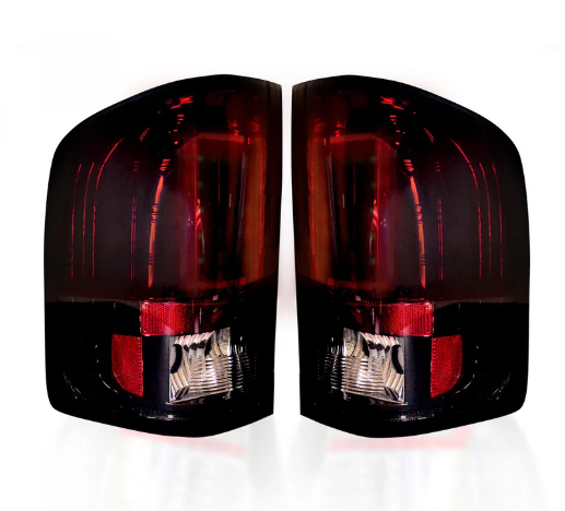 Chevrolet Silverado Dually 07-14 & GMC Sierra Dually 07-14 Tail Lights OLED in Red Smoked